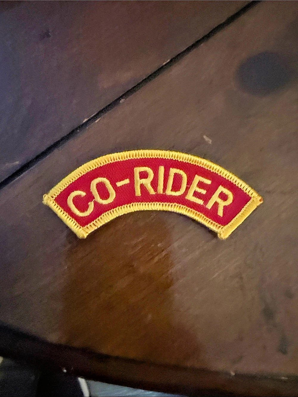 Red & Yellow Co-Rider Embroidered Patch